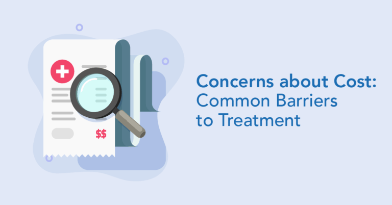 Concerns about cost - barriers to seeking treatment